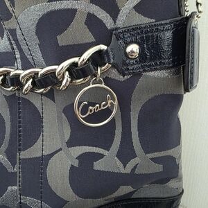 COACH Blue and Gray Crossbody Bag